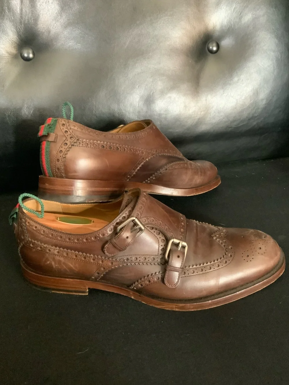 Gucci monk strap dress shoes